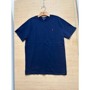 Navy Blue Polo Ralph Lauren Kids TShirt XL 18-20 Embroidered Pony‎ Logo